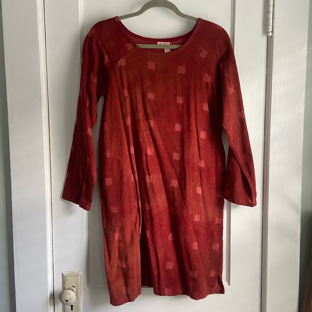 Po-em Handprinted Squares Dress